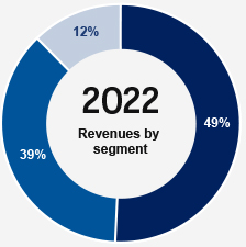 2022 Revenues by segment